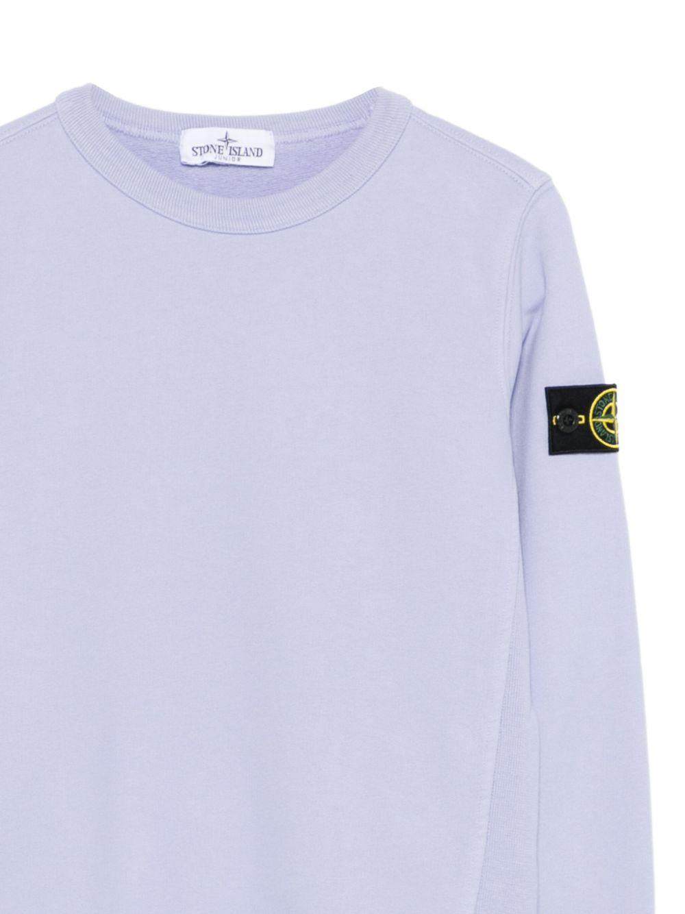 Felpa lila per bambino 66100001S0A20 V008B Stone Island Kids 