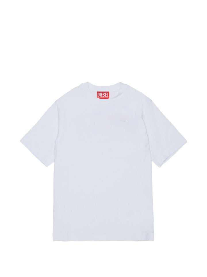 T-shirt bianca per bambino J02968KYA1Y K100 Diesel Kids 