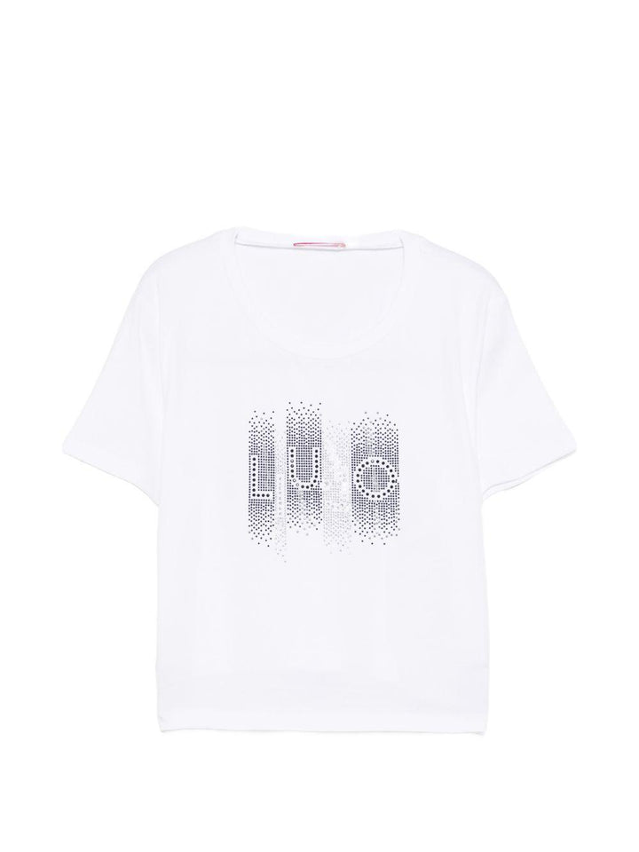 T-shirt bianco per bambina GA6187JS003 10601 Liu Jo 
