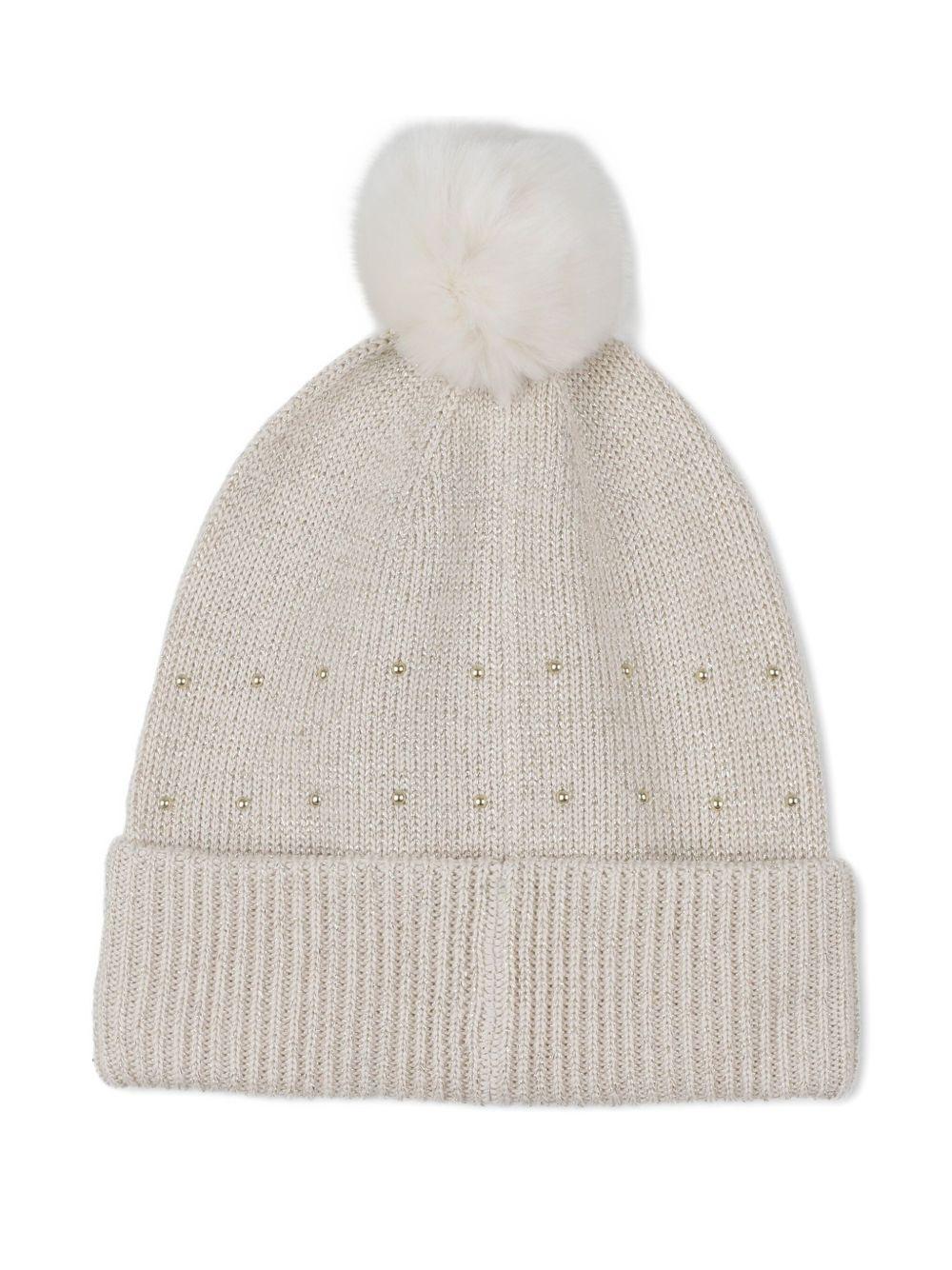 Berretto beige per bambina R30518 Z99 Michael Kors Kids 