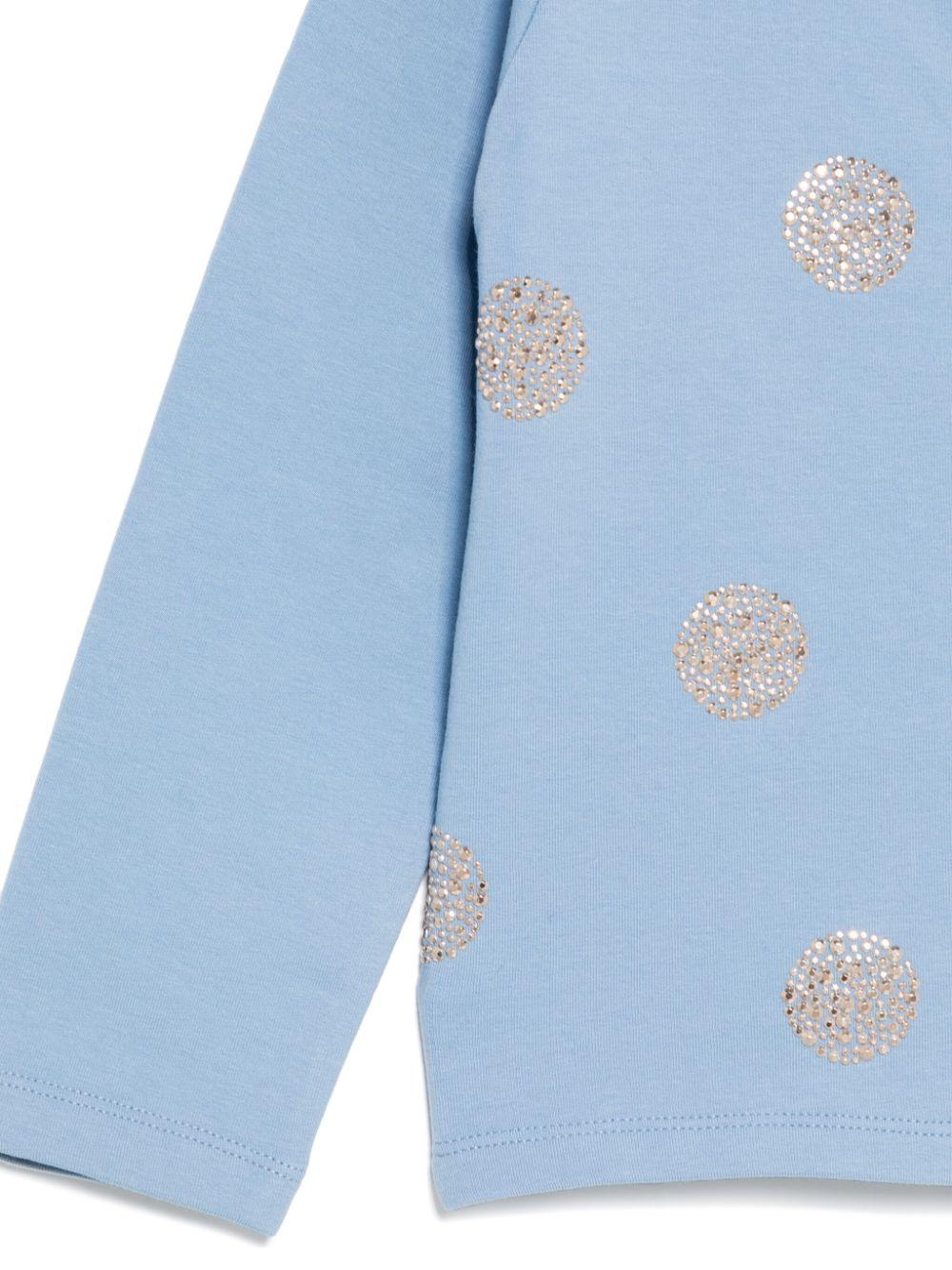 Felpa blu oceano per bambina