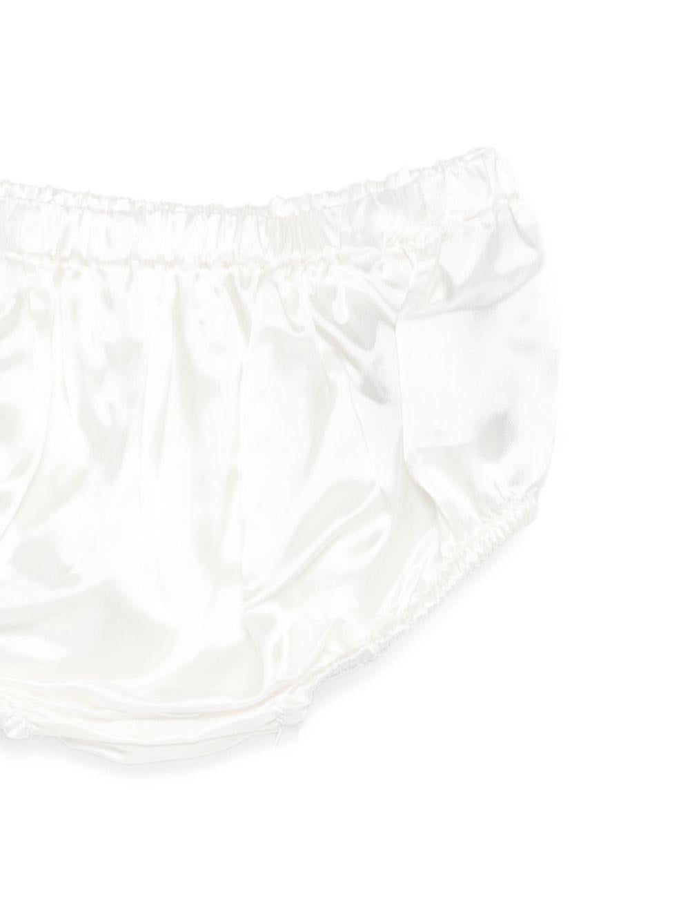 Abito bianco per neonata BY1181U0263 100 Balmain Kids 