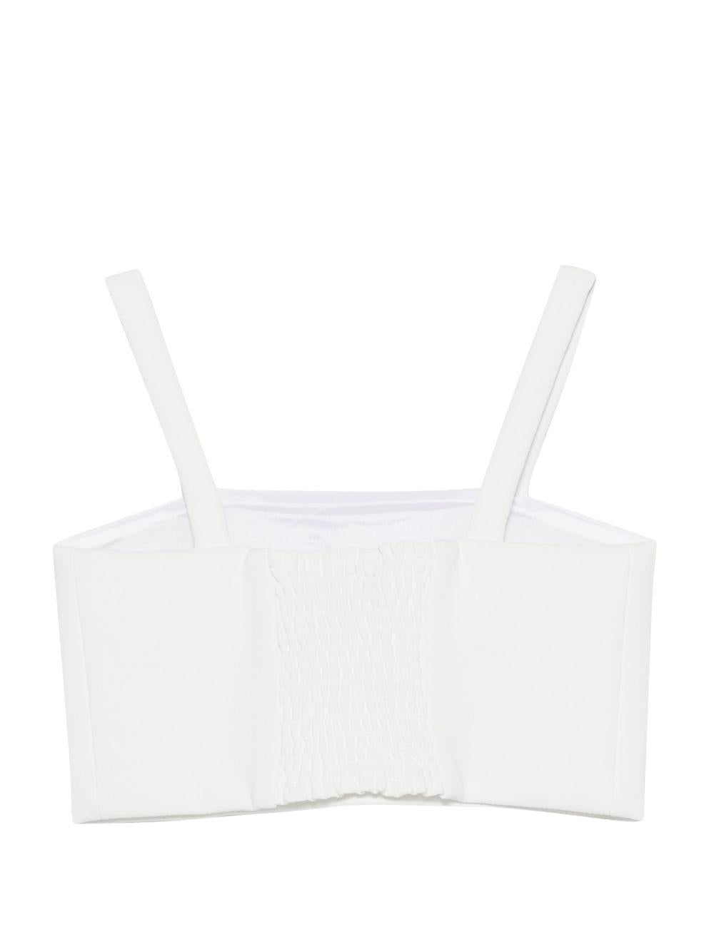 Top bianco per bambina EFTO0140GA022 0004 Elisabetta Franchi Kids 
