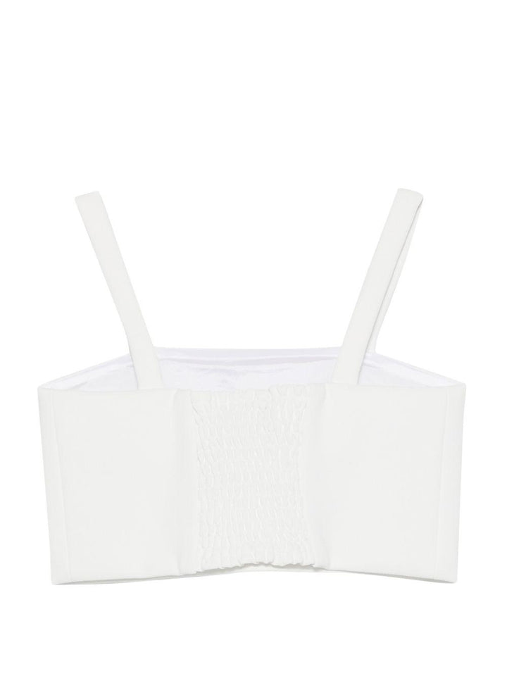 Top bianco per bambina EFTO0140GA022 0004 Elisabetta Franchi Kids 