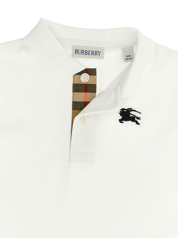 Polo bianca per neonato 8121363 A1464 Burberry Kids 