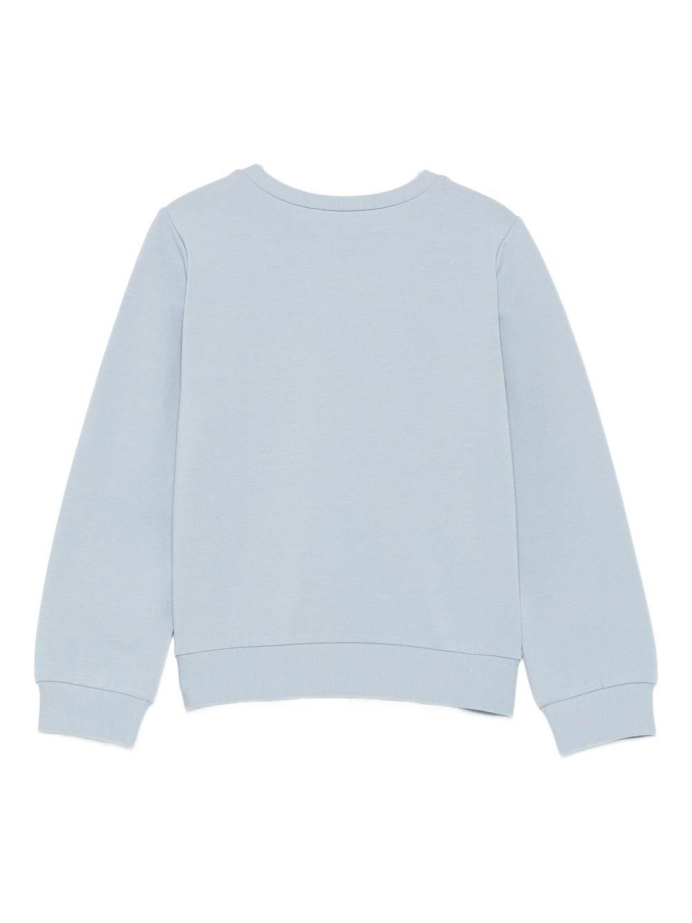Felpa blu polvere per bambina KF5001F0724 64010 Liu Jo 