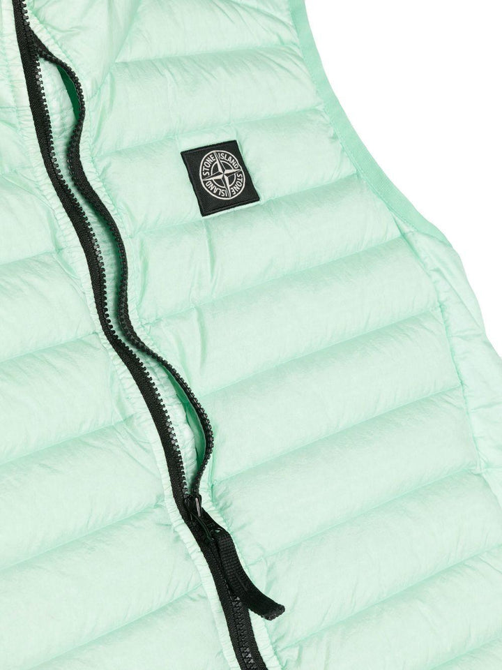 Green vest for boys with logo