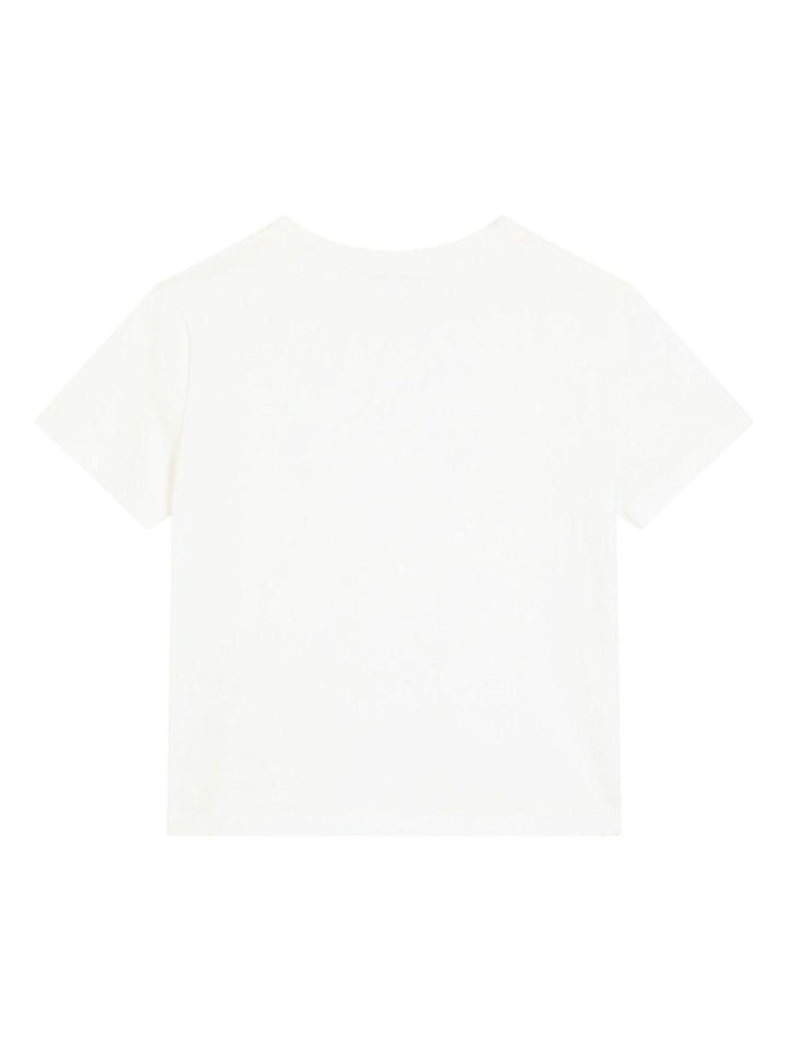 T-shirt bianca/dorato per bambina L5JTOXG7O0X S9001 Dolce & Gabbana Kids 