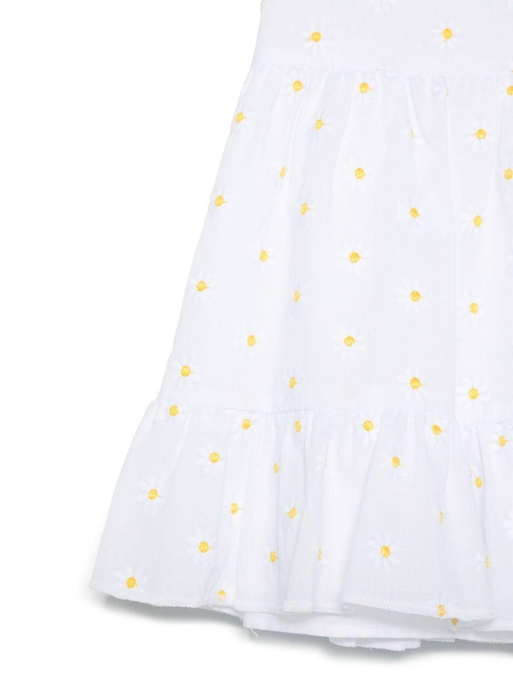 Abito bianco per bambina P25VA330C5053 010 Il Gufo 