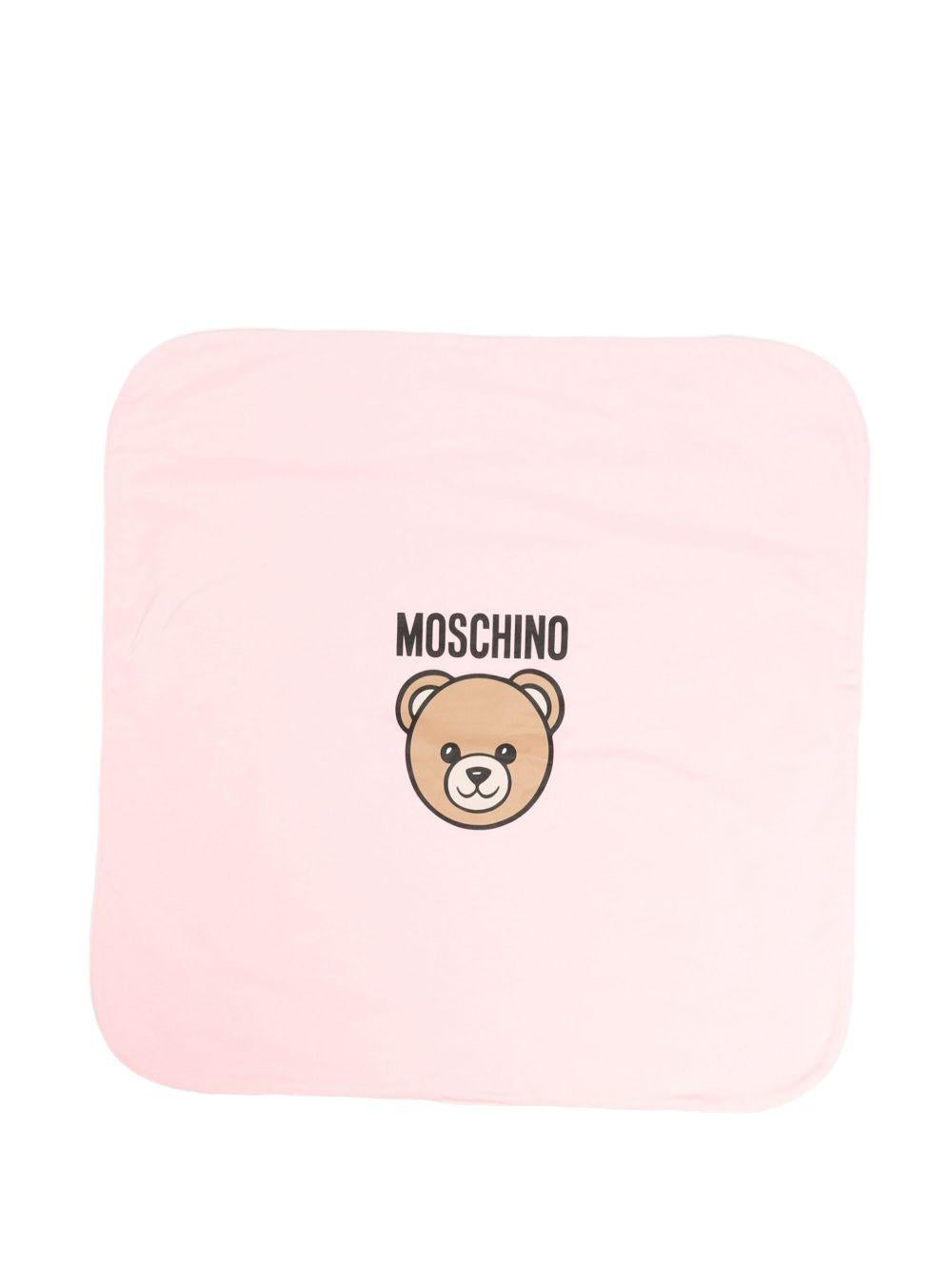 Coperta rosa chiaro per neonata MQB00FLCA40 50209 Moschino Kids 