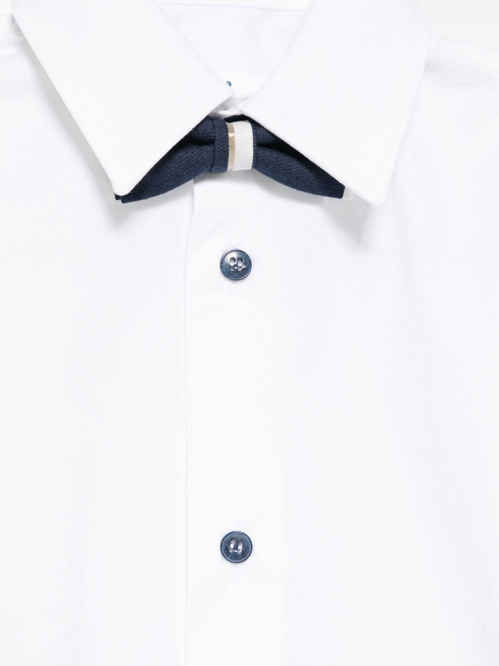Completo elegante bianco/blu navy per bambino