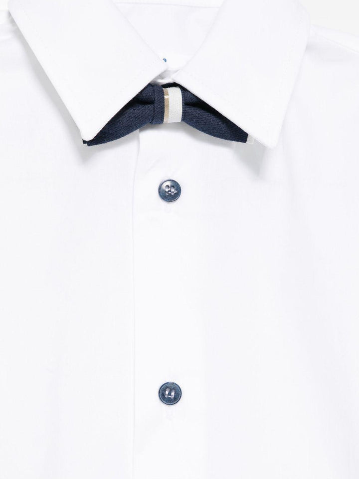 Completo elegante bianco/blu navy per bambino