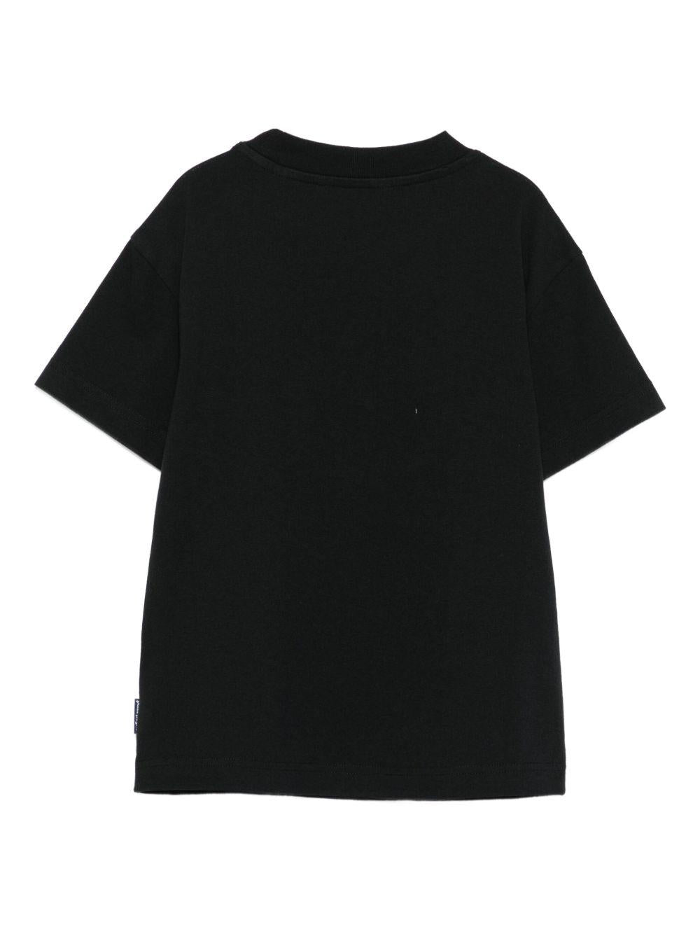 T-shirt nero per bambino PBAA003F25JER005 1016 Palm Angels Kids 