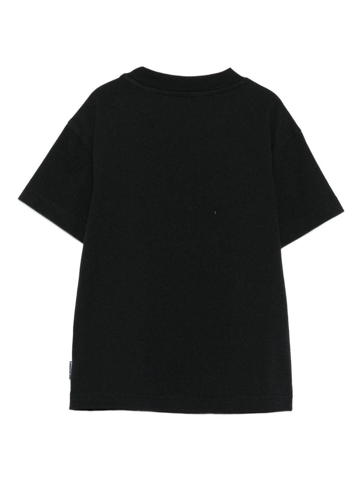T-shirt nero per bambino PBAA003F25JER005 1016 Palm Angels Kids 