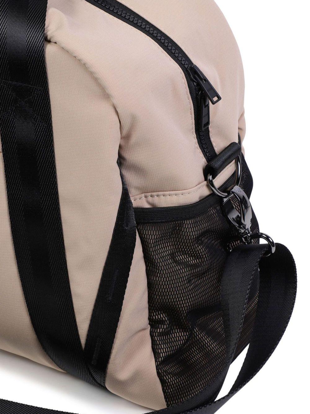 Borsa mamma beige con logo
