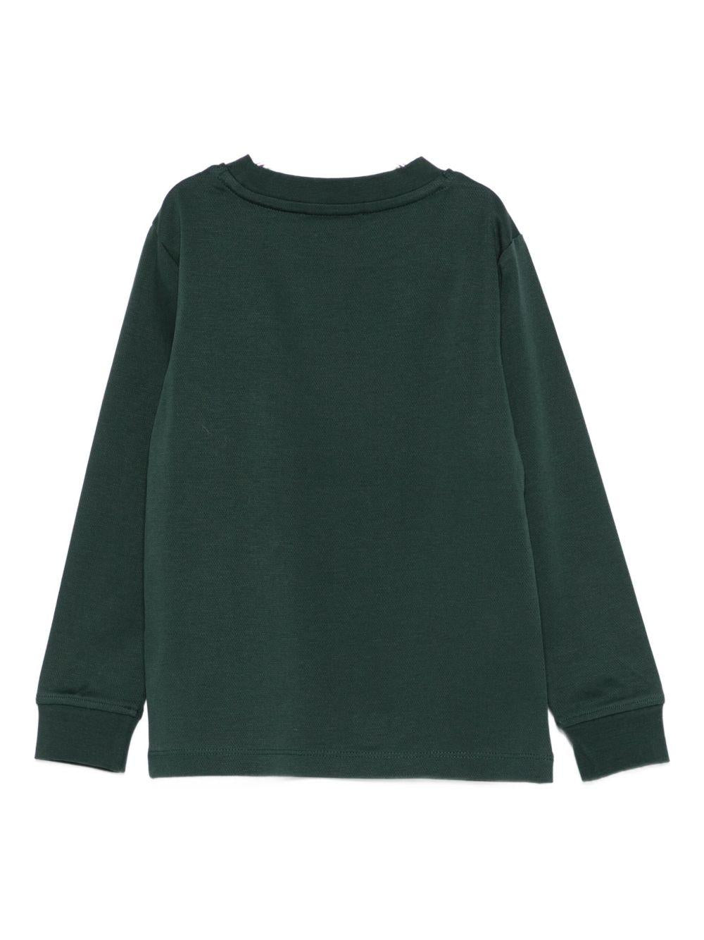 T-shirt verde per bambino TBA25057TS PIN Trussardi Kids 