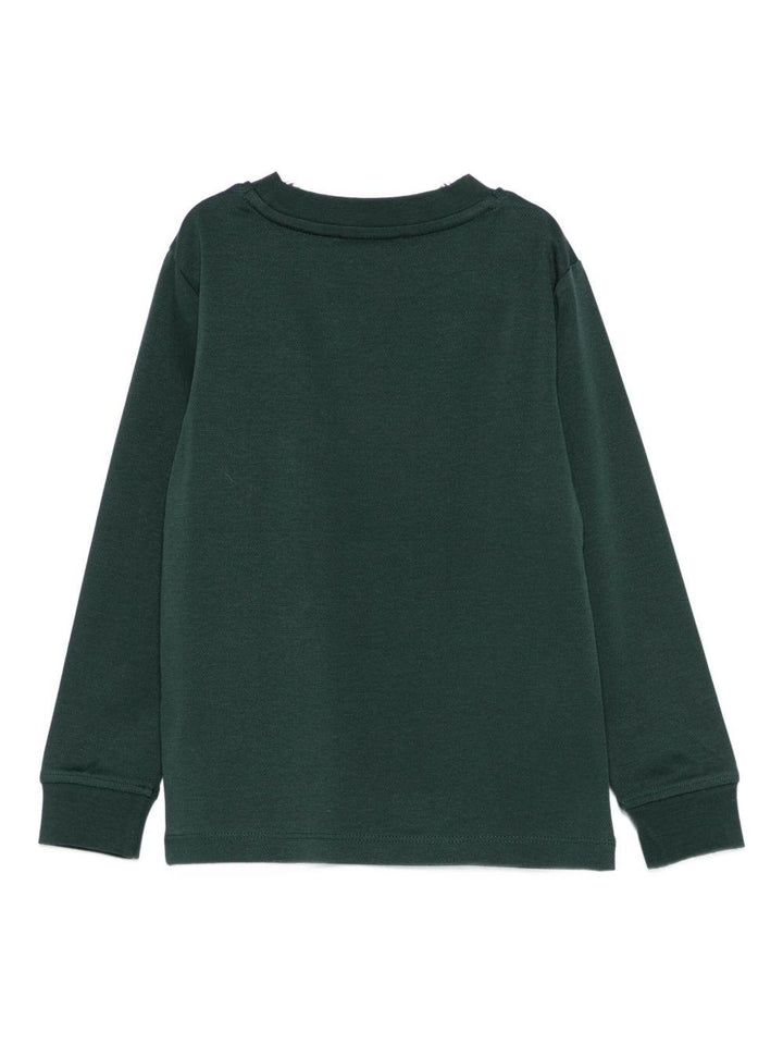T-shirt verde per bambino TBA25057TS PIN Trussardi Kids 