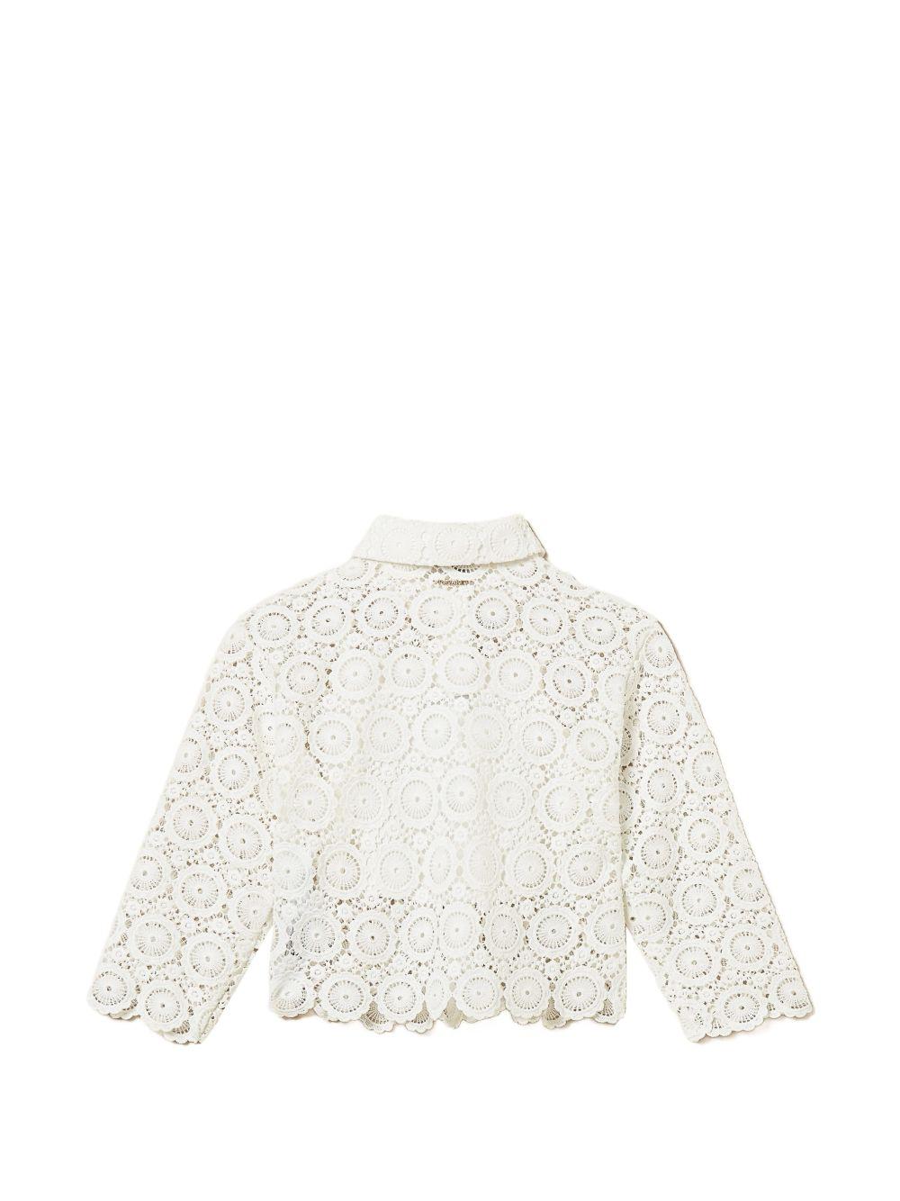 Camicia bianca per bambina 261GJ2Q25 00526 Twin Set 