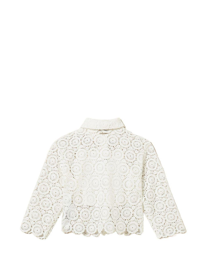 Camicia bianca per bambina 261GJ2Q25 00526 Twin Set 