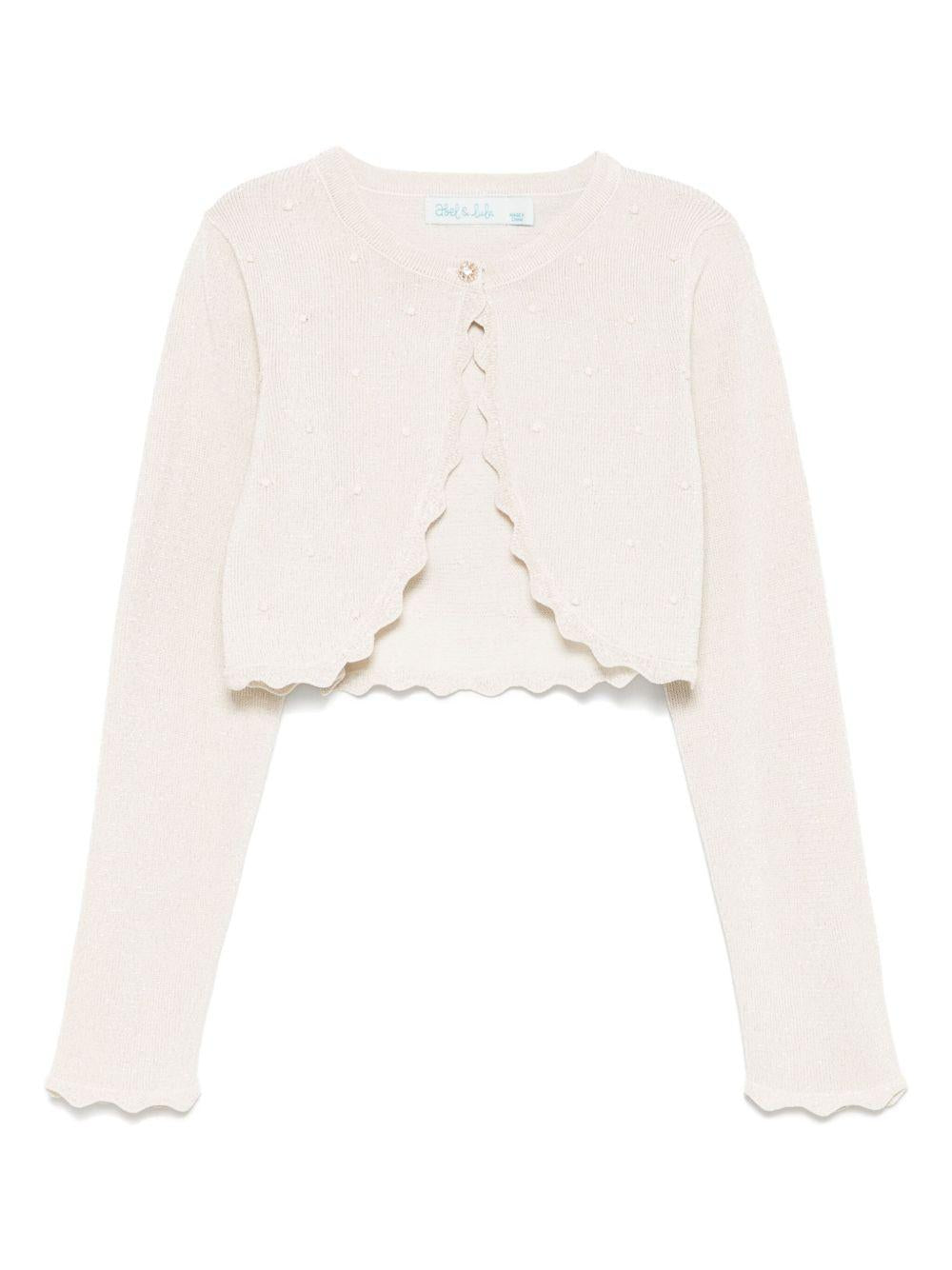 Cardigan ecru per bambina
