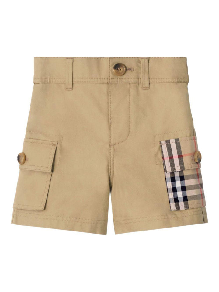 Bermuda beige per neonato 8121249 B9719 Burberry Kids 