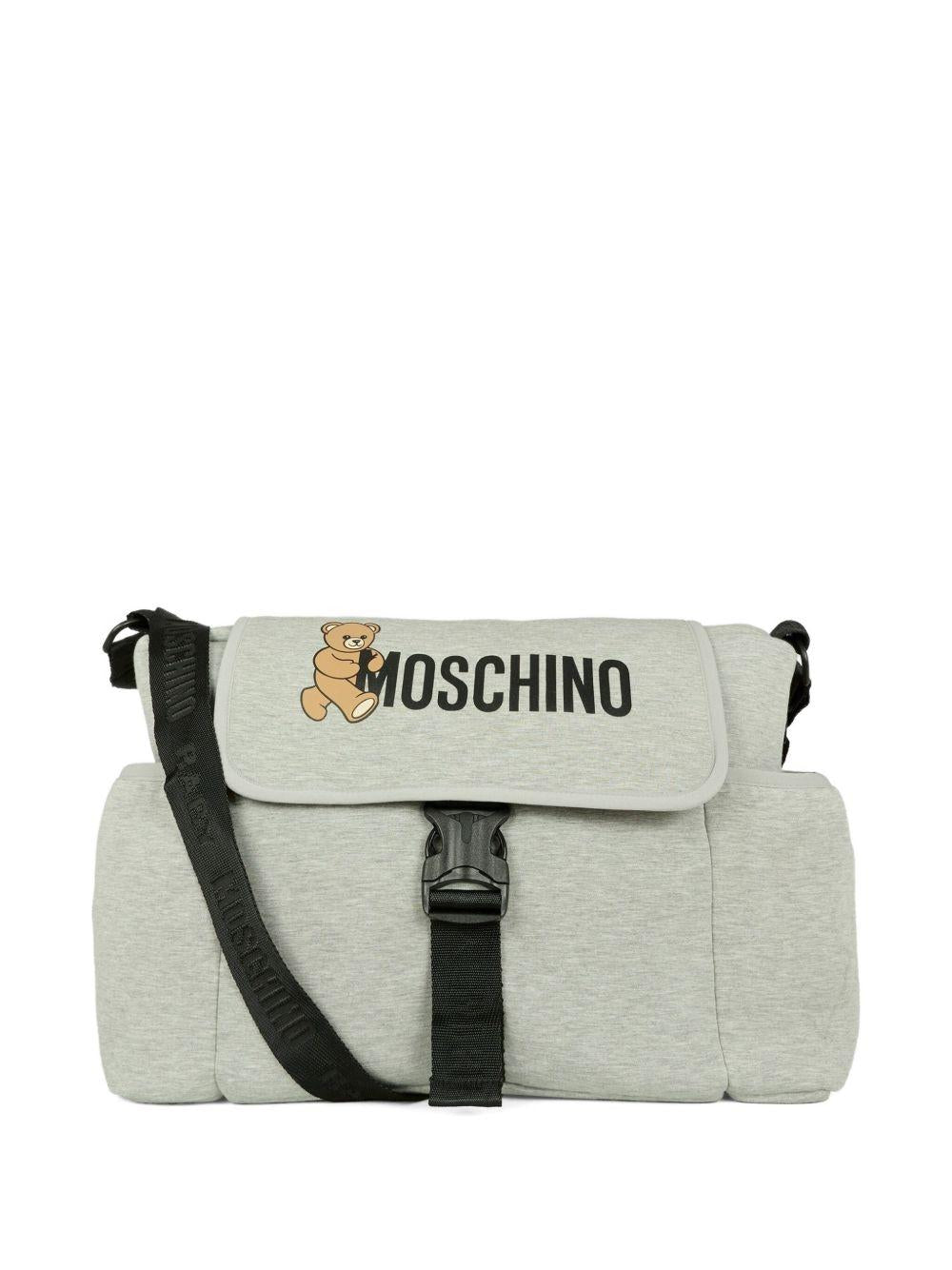 Borsa mamma grigia per neonato MUX05NLDA32 60901 Moschino Kids 