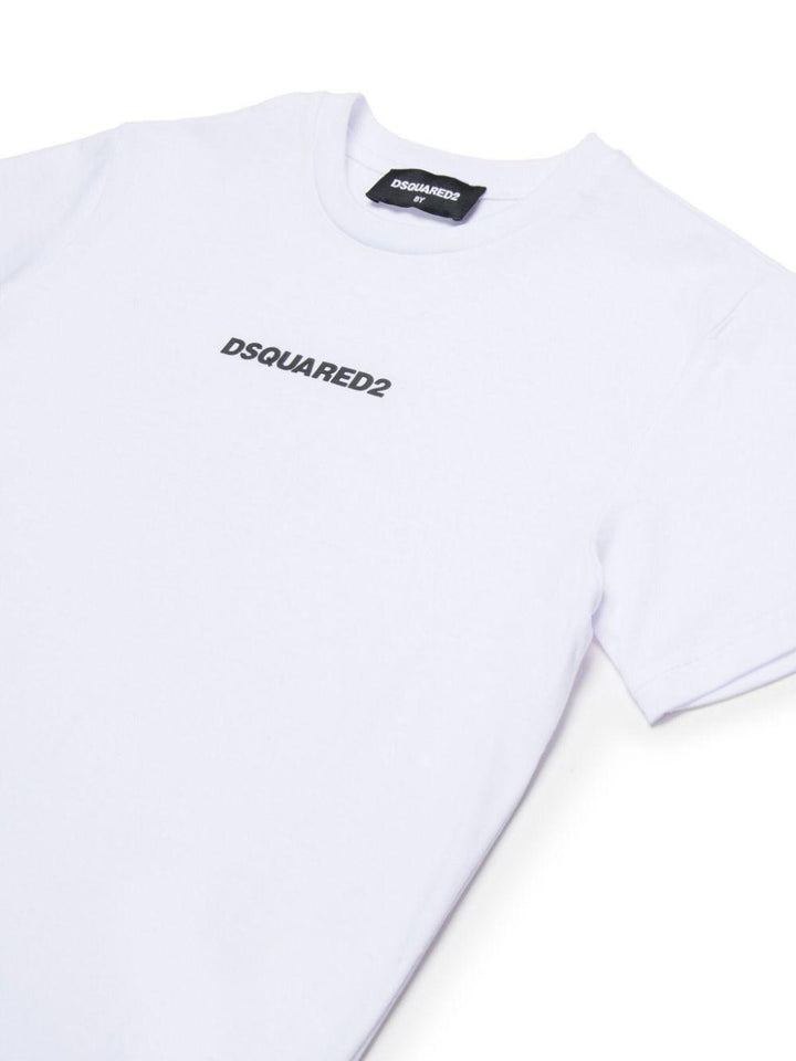 White t-shirt for boys with logo
