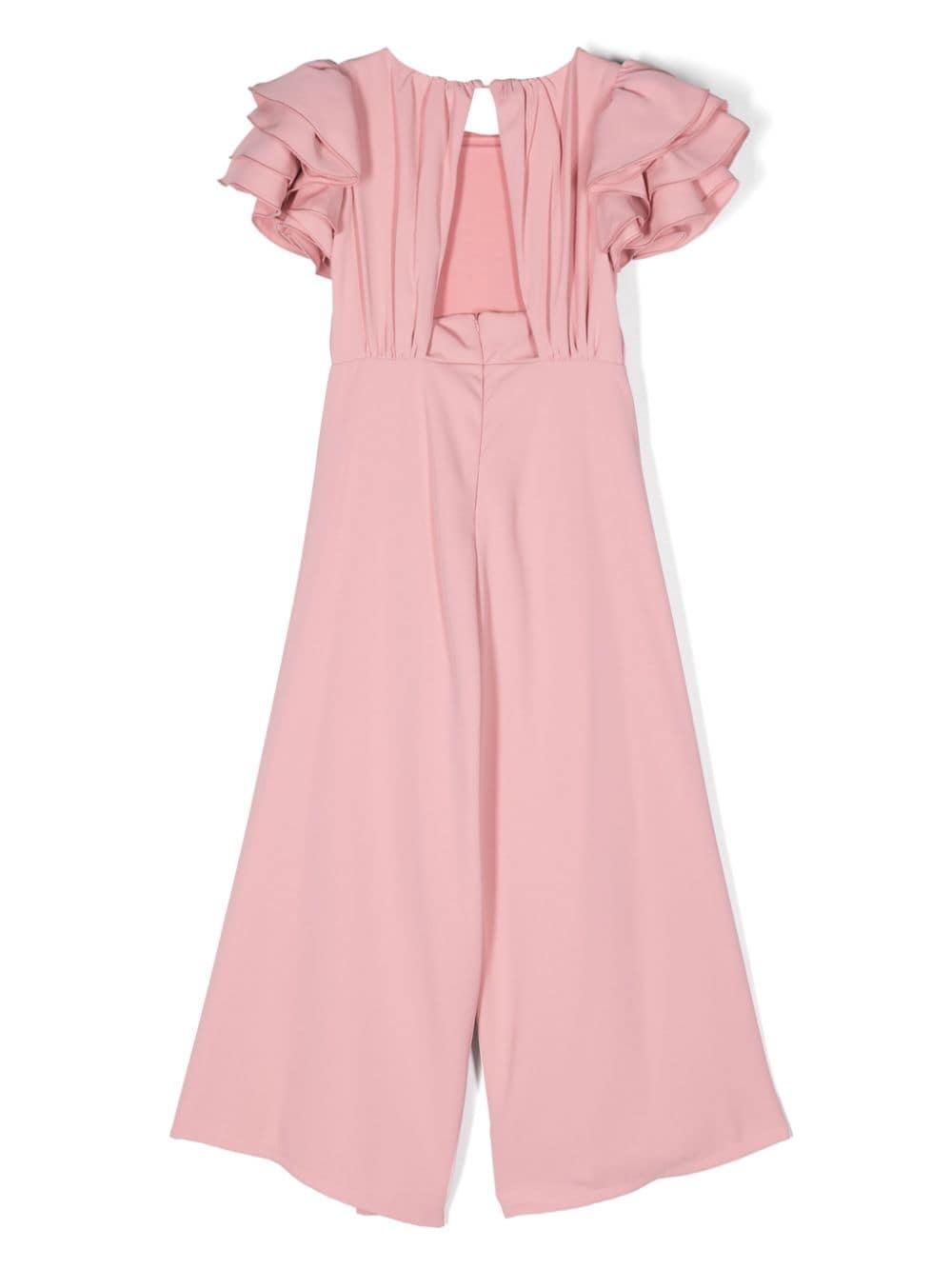Completo elegante rosa per bambina