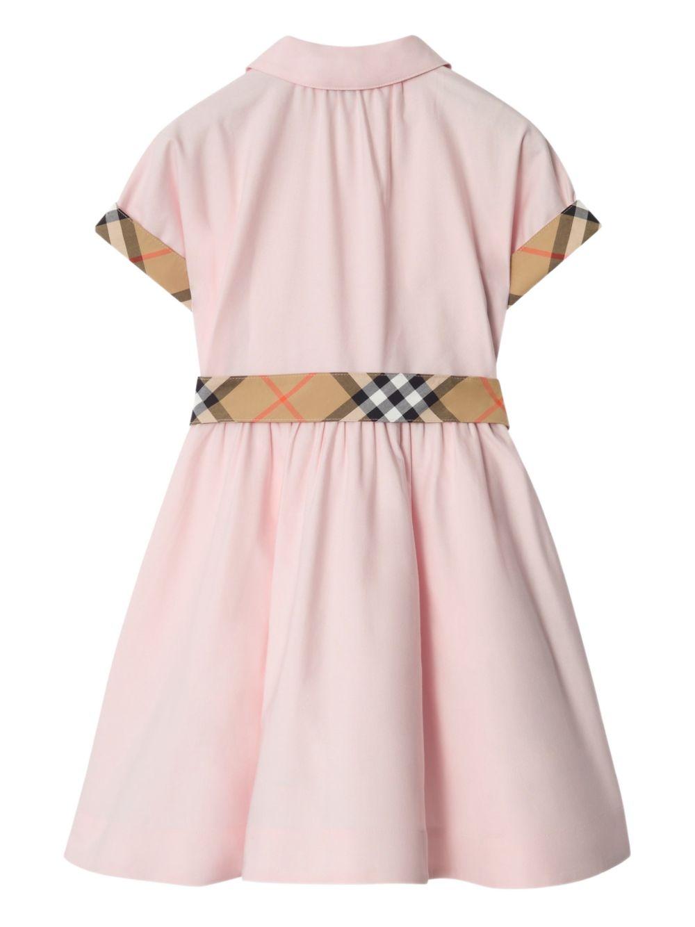 Abito rosa chiaro per bambina 8117379 A1439 Burberry Kids 