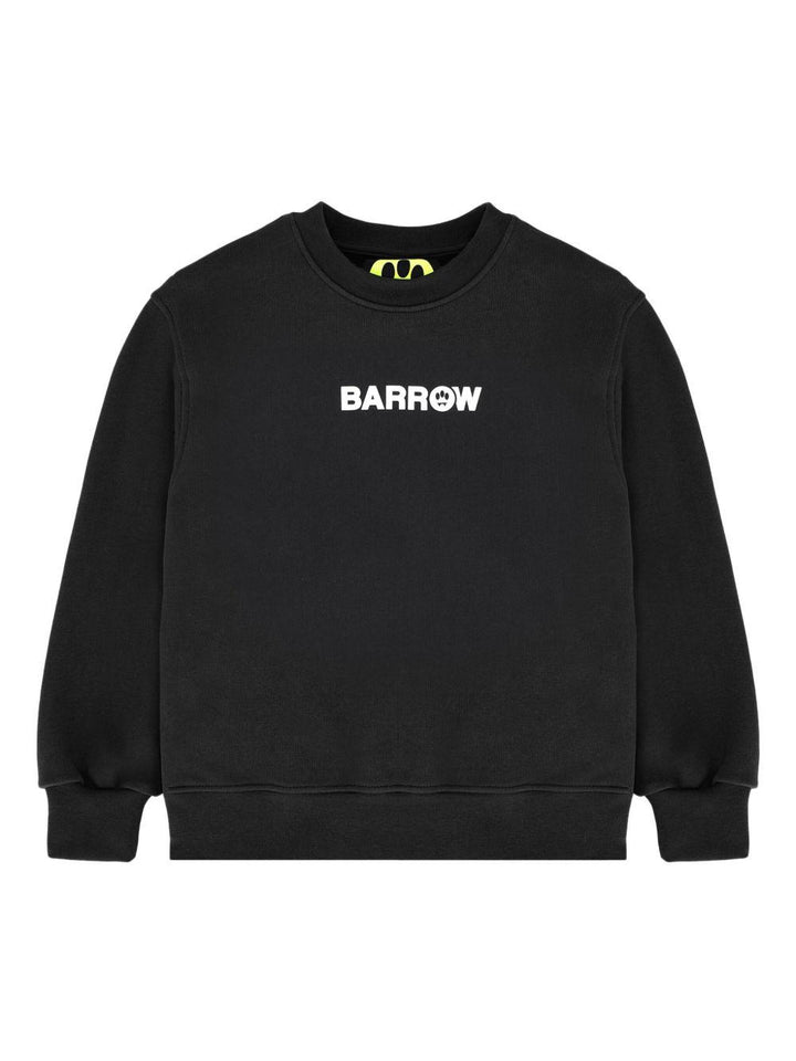 Felpa nera per bambino F5BKJUSW161 110 Barrow Kids 