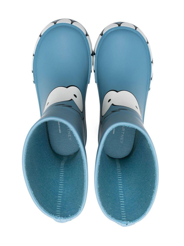 Stivali da pioggia azzurri per bambino TX0P96Z0234 606 Stella McCartney Kids 