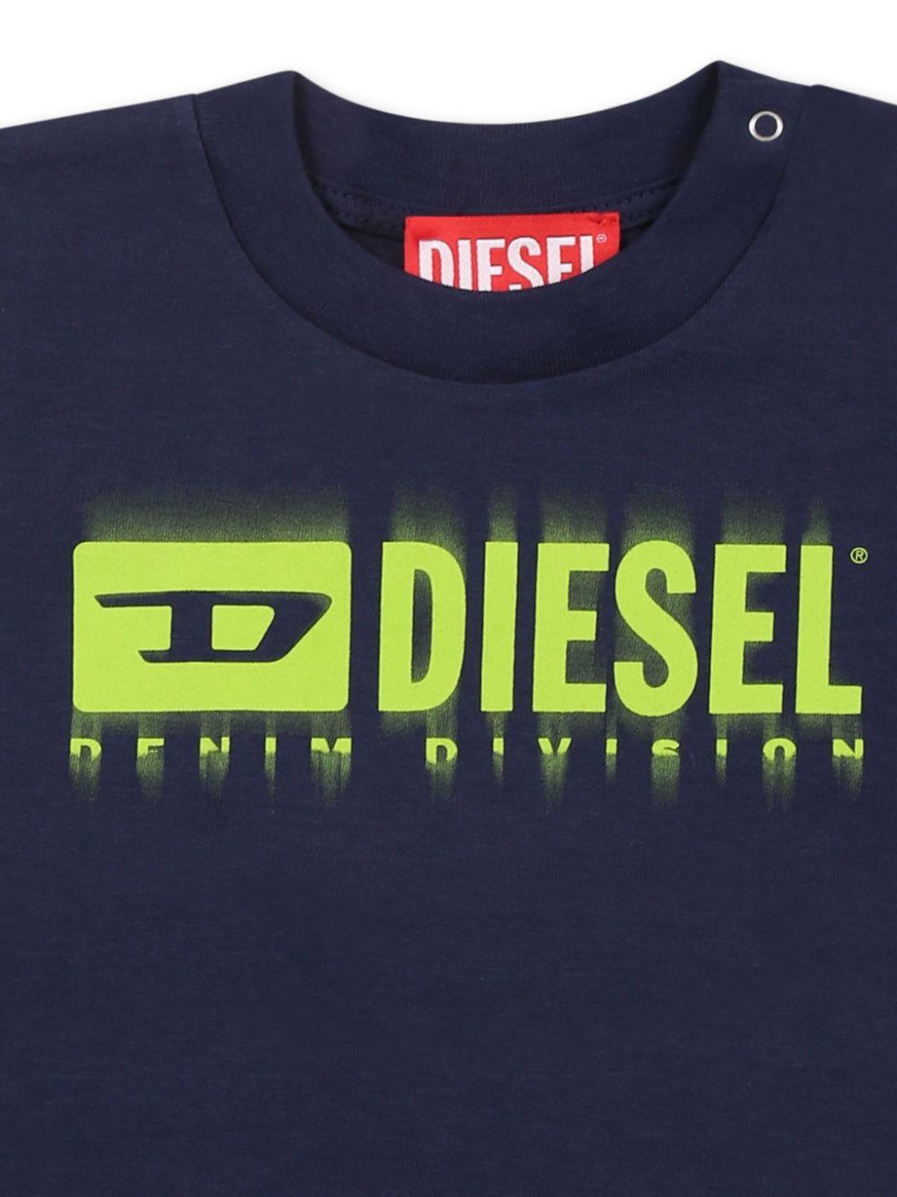 T-shirt blu navy per neonato