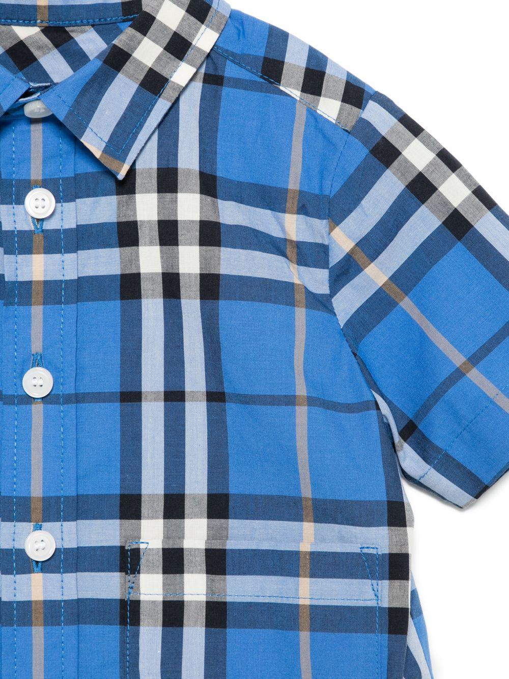 Completo blu per neonato 8117922 C4172 Burberry Kids 