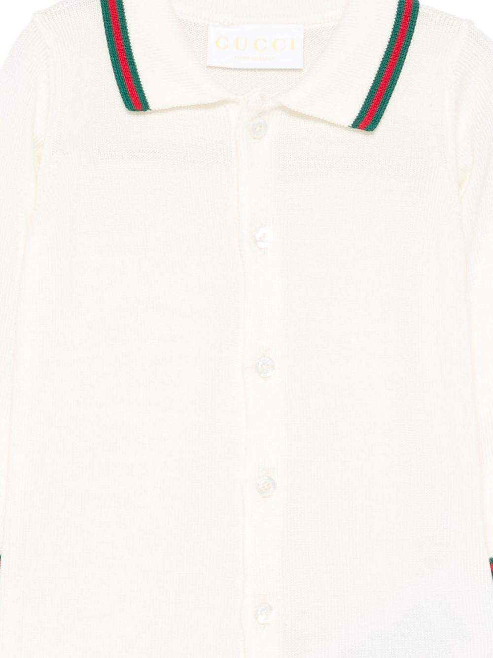 Tutina bianca per neonato 825863XKEXN 9112 Gucci Kids 
