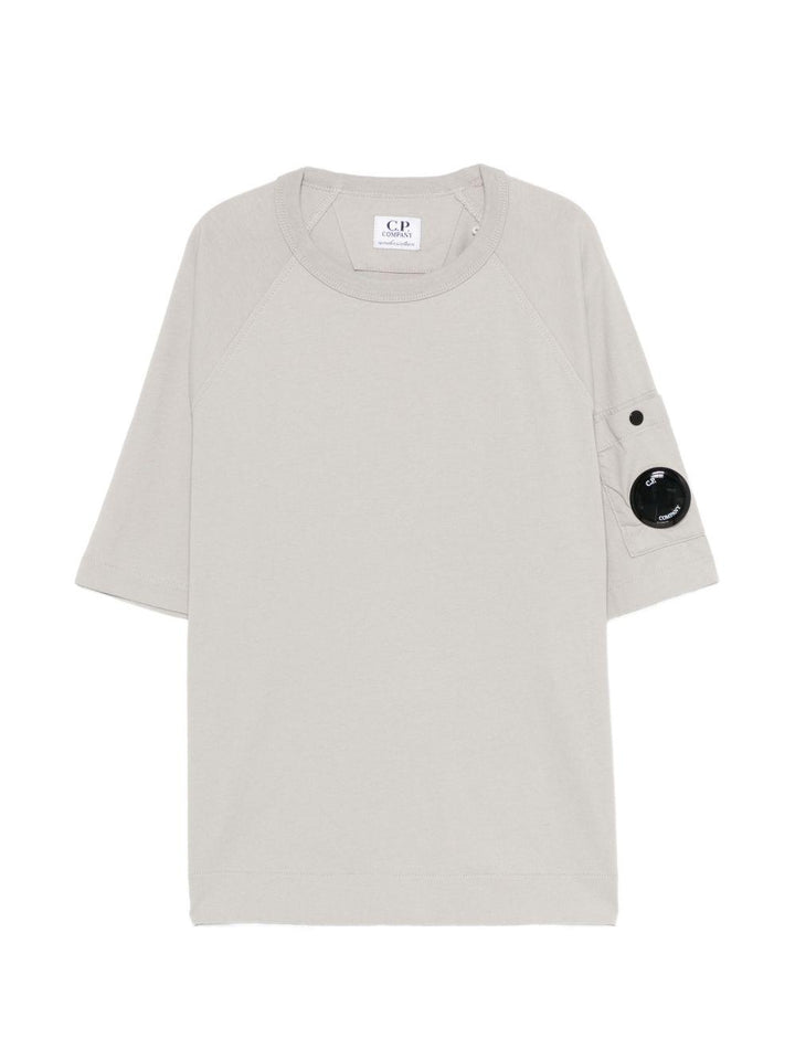 T-shirt in cotone grigio per bambino CMM00RLAA17 60069 C.P Company Kids 