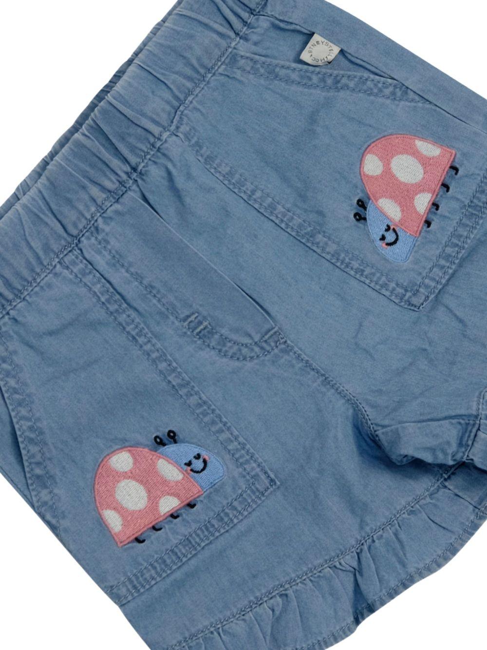 Bermuda blu per neonata TY6019Z0161 600 Stella McCartney Kids 