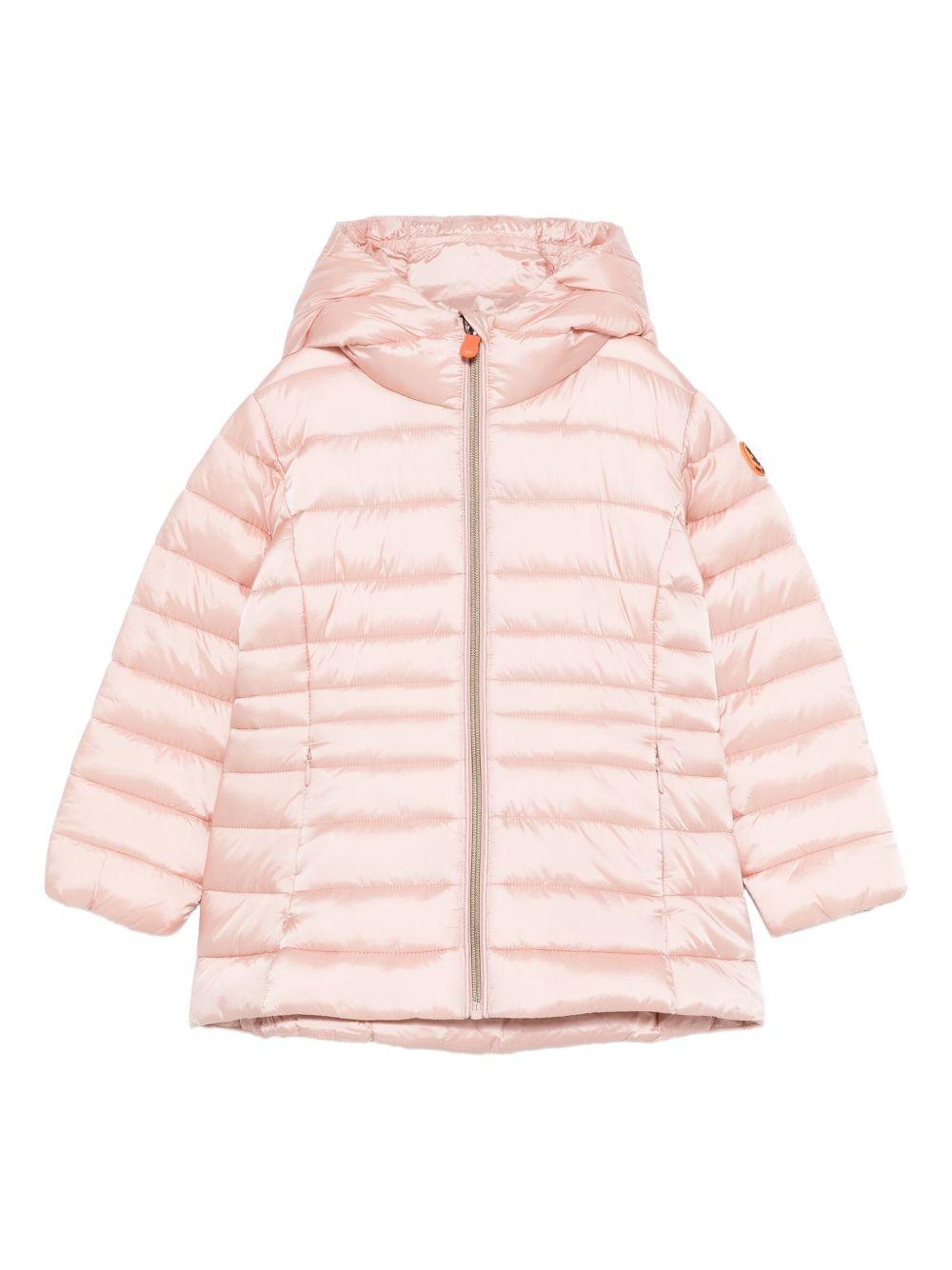 Giubbotto rosa chiaro per bambina J47300GIRIS21 80043 Save The Duck Kids 