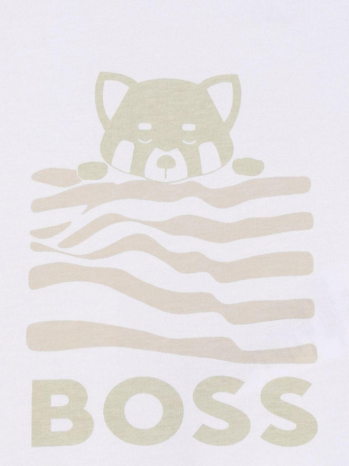 Completo bianco/beige per neonato J53050 21K Boss Kids 