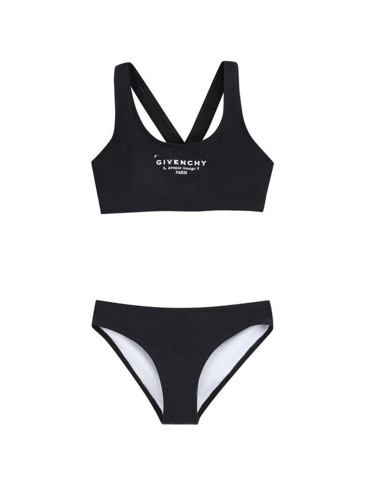 Costume nero per bambina H31218 09B Givenchy Kids 