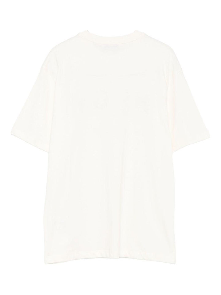 T-shirt crema per bambino F5MSJUTH007 013 Msgm Kids 