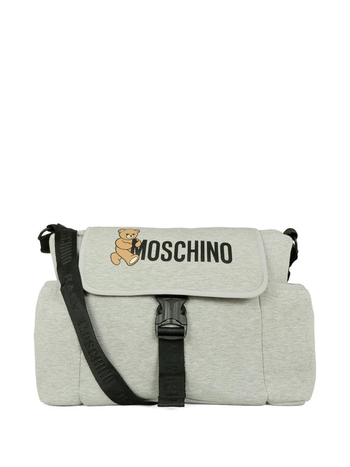 Borsa mamma grigia per neonato MUX05NLDA32 60901 Moschino Kids 
