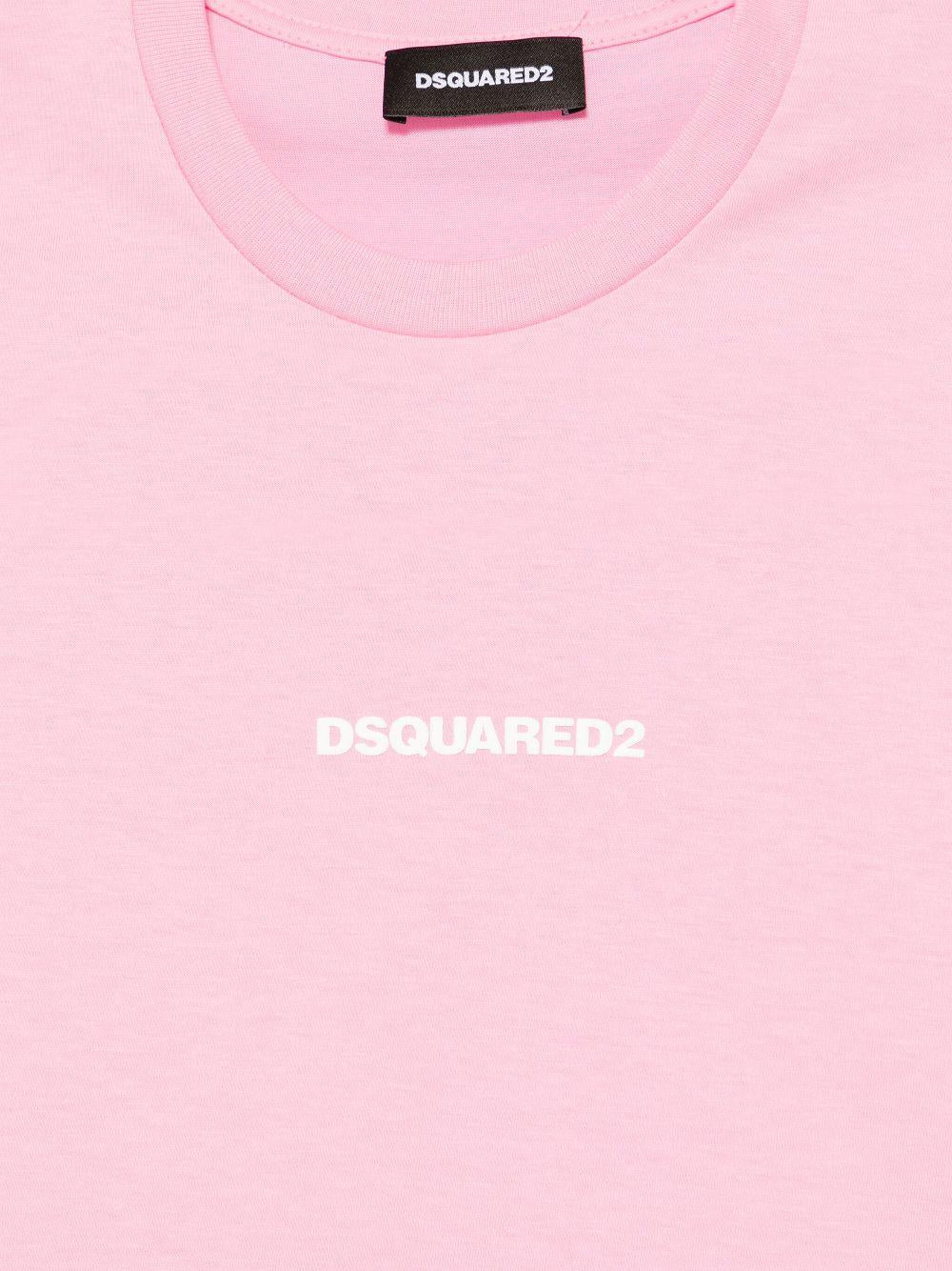 Pink t-shirt for boys with logo