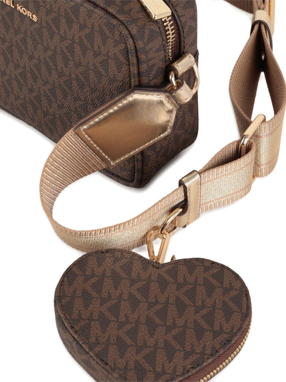 Borsa marrone per bambina R30522 340 Michael Kors Kids 