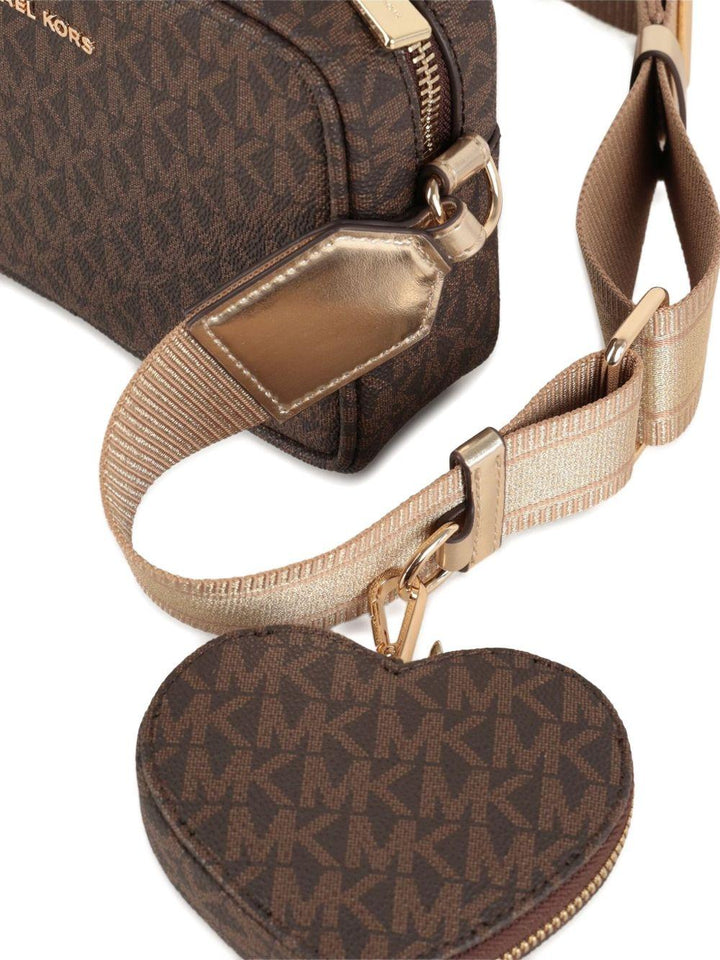 Borsa marrone per bambina R30522 340 Michael Kors Kids 