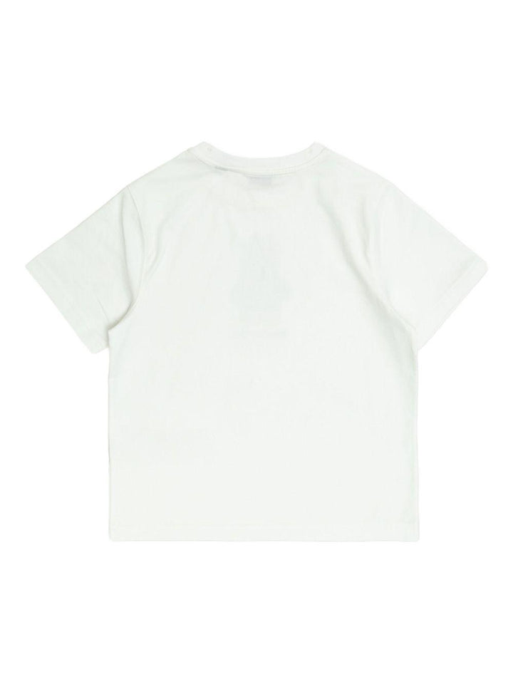 T-shirt bianca per bambino 8117538 A1464 Burberry Kids 