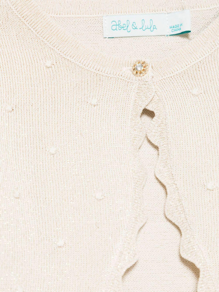 Cardigan ecru per bambina
