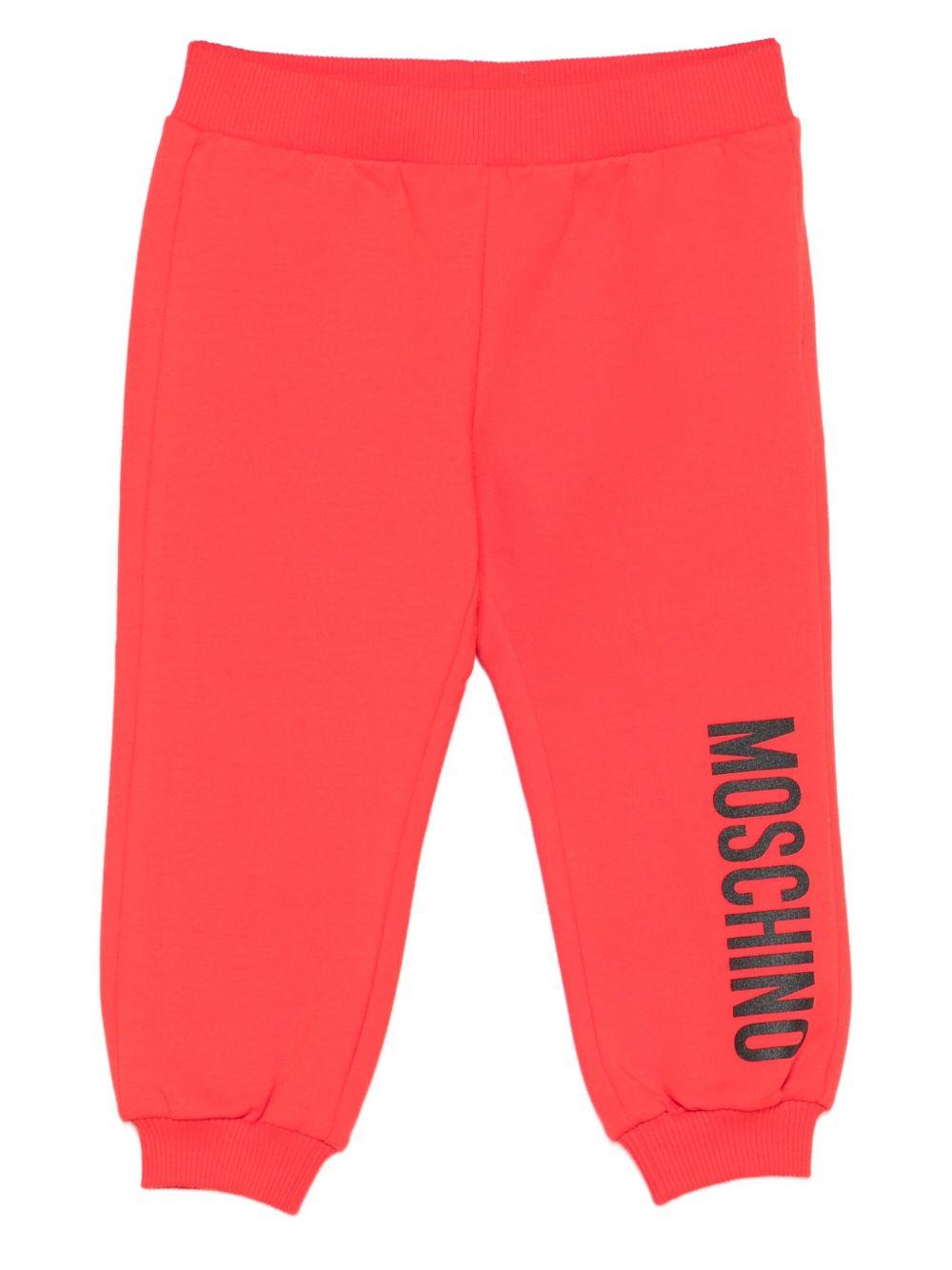 Pantalone rosso per neonato MUP05QLDA17 50109 Moschino Kids 