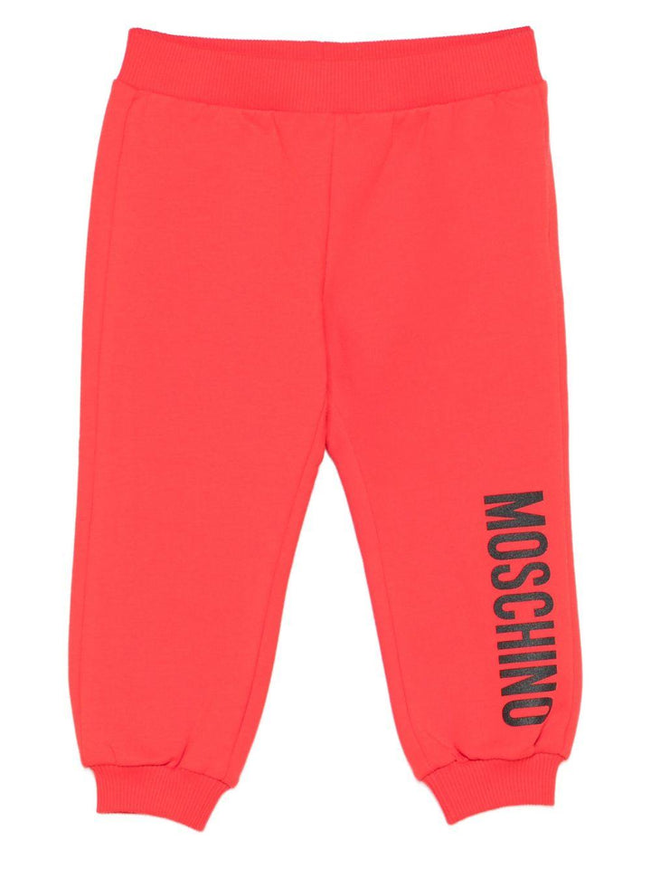 Pantalone rosso per neonato MUP05QLDA17 50109 Moschino Kids 