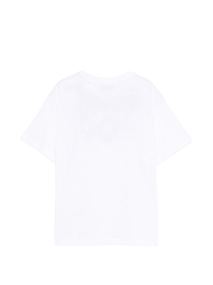 T-shirt bianca per bambino S6MSJUTH222 001/06 Msgm Kids 
