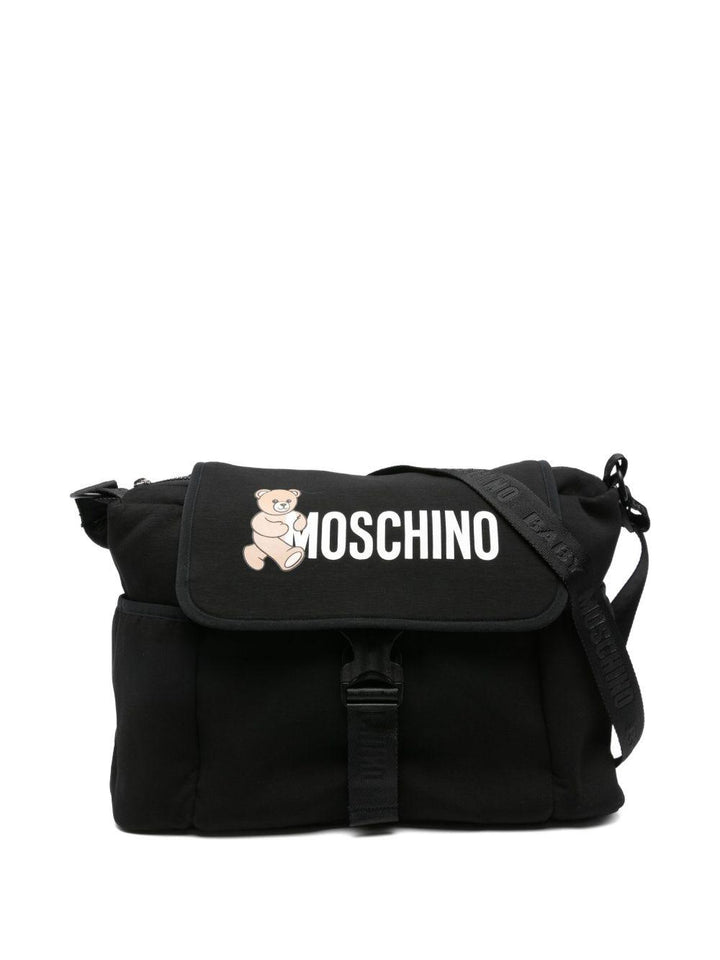 Borsa mamma nera per neonato MUX05NLDA32 60100 Moschino Kids 